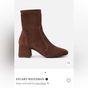 Stuart Weitzman Boots - Margot 75 Walnut Brown Suede, Size 6.5